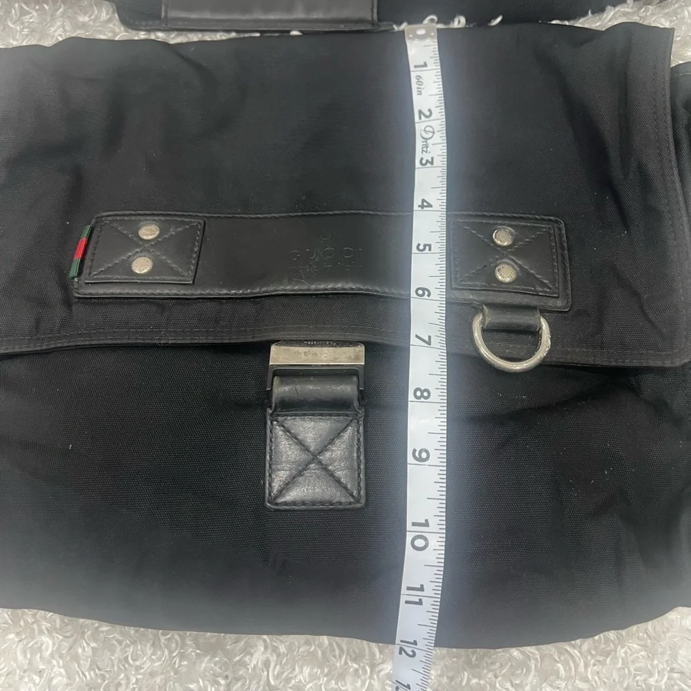 GUCCI Nylon Crossbody Messenger Bag